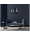 Suspension Aspen Verre,Acier Noir