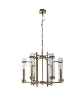 Aspen Pendant Lamp Glass,Antique Bronze Steel