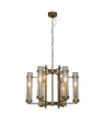 Aspen Pendant Lamp Glass,Antique Bronze Steel