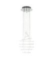 Spyro pendant light Metal alloy, glass Chrome