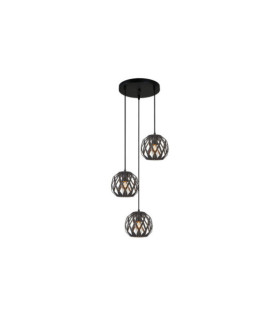 Suspension Hilo Acier Noir