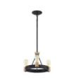 Hinkley pendant light Aged zinc steel and heritage brass