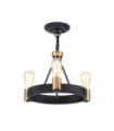 Hinkley pendant light Aged zinc steel and heritage brass