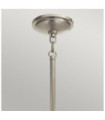 Kichler pendant light Transparent ribbed glass, brushed nickel and white steel