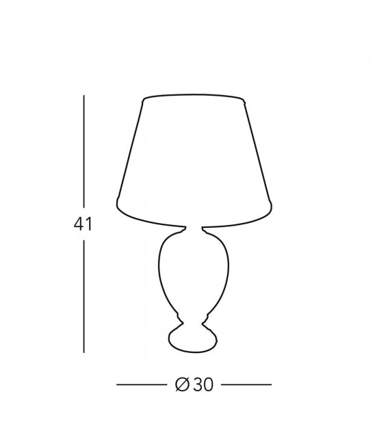 Lampada da tavolo DAMASCO 24 carati Oro 1 lampadina