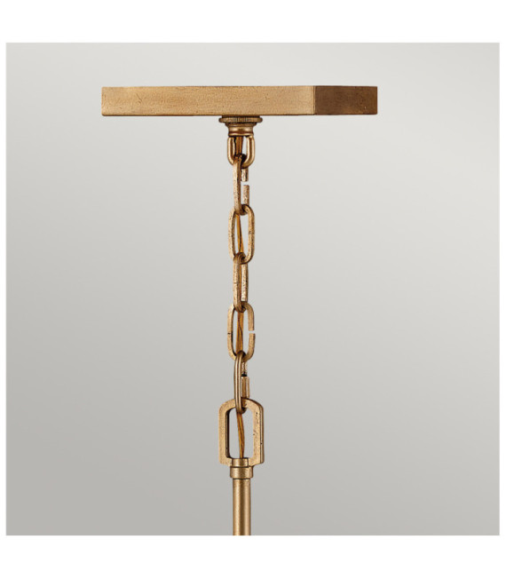 Suspension Hinkley Acier,cristal Laiton vieilli