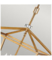 Hinkley pendant light Steel, crystal Aged brass