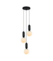 Suspension Aldeva Verre,Acier Noir