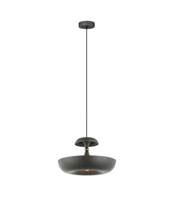 Lampada a sospensione Marina in acciaio grigio chiaro