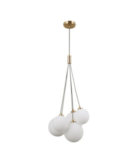 Suspension Perlos Acier Miel Laiton