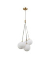 Suspension Perlos Acier Miel Laiton