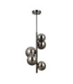 Canello pendant glass, black chrome steel