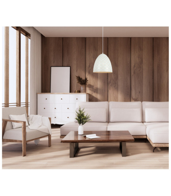 Suspension Leilani Acier Blanc