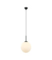 Suspension Deore Verre,Acier Blanc, Noir