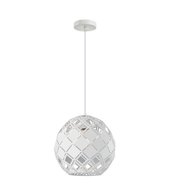 Suspension Paulela Acier Blanc