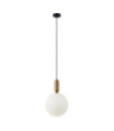 Aldeva Pendant Lamp Glass,Antique Bronze Steel