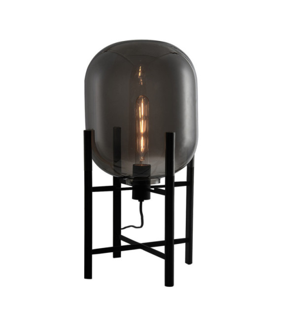 Maversa portable floor lamp Glass, metal alloy Black, graphite mirror