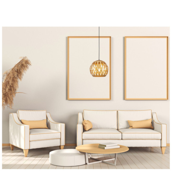 Suspension Hilo Steel Gold