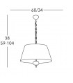 ASCOT Pendant Light 2 lights - 4