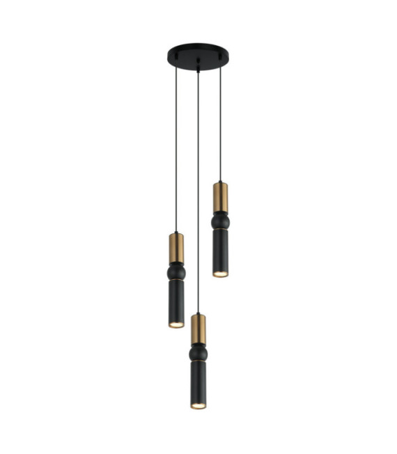 Isidora Pendant Steel, Black Aluminum, Antique Bronze