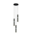Suspension Isidora Acier,Aluminium Chrome, Noir, Gris