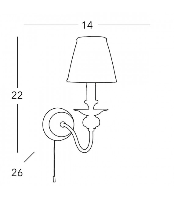 ASCOT Wall Light 1 light - 4
