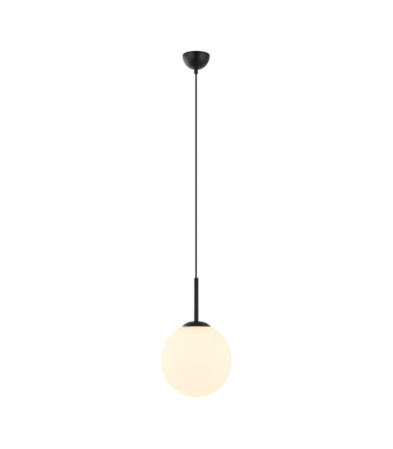 Deore Lámpara Colgante Cristal, Acero Blanco, Negro