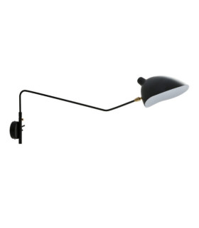 Davis wall light Steel Black