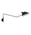 Davis wall light Steel Black