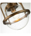 Kichler pendant light Transparent grained glass, steel Natural brass