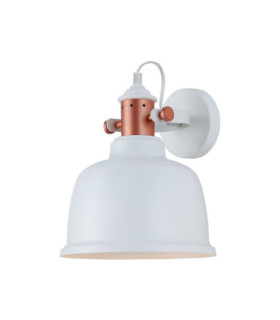 Applique murale Industrial Acier Blanc