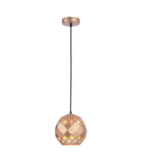 Paulela Pendant Glass, Steel Gold