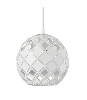 Suspension Paulela Acier Blanc