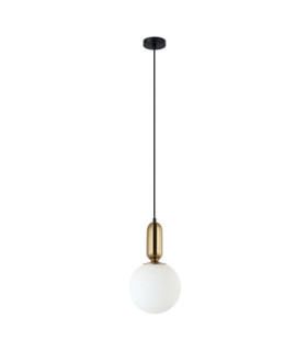 Lampada a sospensione Aldeva Vetro,Acciaio Bronzo Antico
