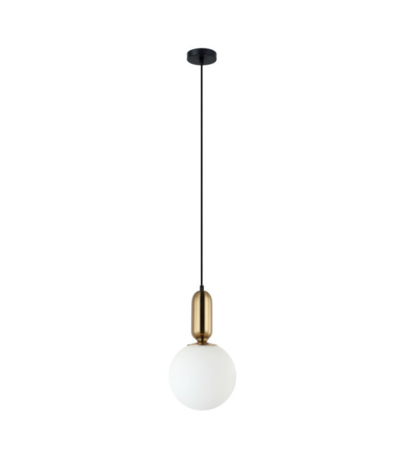 Lampada a sospensione Aldeva Vetro,Acciaio Bronzo Antico