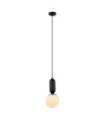 Suspension Aldeva Verre,Acier Noir