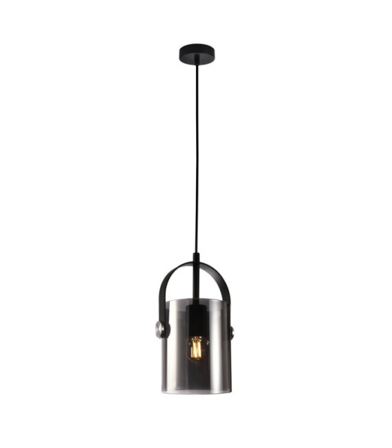 Suspension Nanesma Verre,Acier Noir