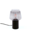 Lampadaire portable Romio Verre,Acier Noir