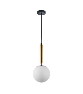 Suspension Ravena Verre,Acier Laiton