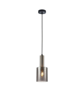 Lampadario Sardo In Vetro, Acciaio Nichel Satinato