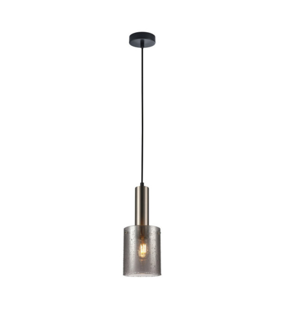 Suspension Sardo Verre,Acier Nickel satiné