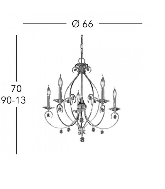 CARAT Chandelier 5 lights - 4
