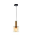 Suspension Santia Verre,Acier Cuivre