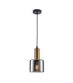 Santia Pendant Lamp Glass, Steel Copper