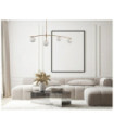 Suspension Senai Verre,acier,aluminium Miel Laiton