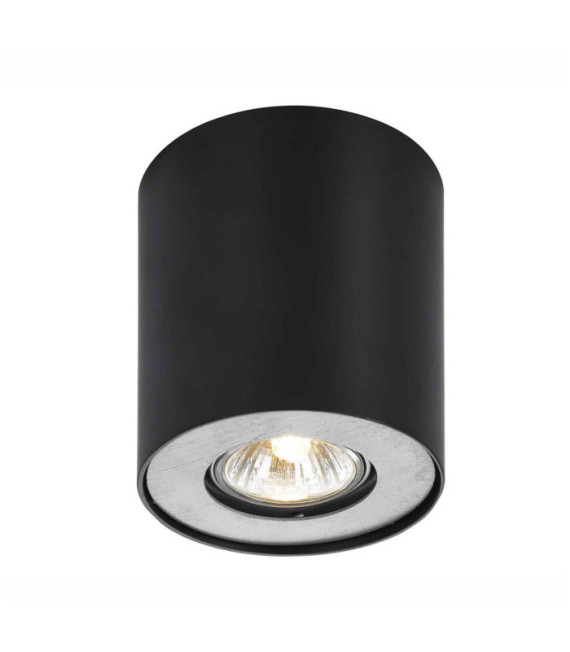 Lampada da soffitto Shannon in alluminio nero