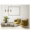 Suspension Santia Verre,Acier Noir