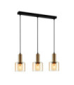 Santia Pendant Lamp Glass, Steel Copper