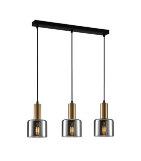 Suspension Santia Verre,Acier Cuivre