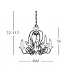 ROSSANA Chandelier 5 lights - 4